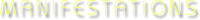 a black background with the words manifestations on it